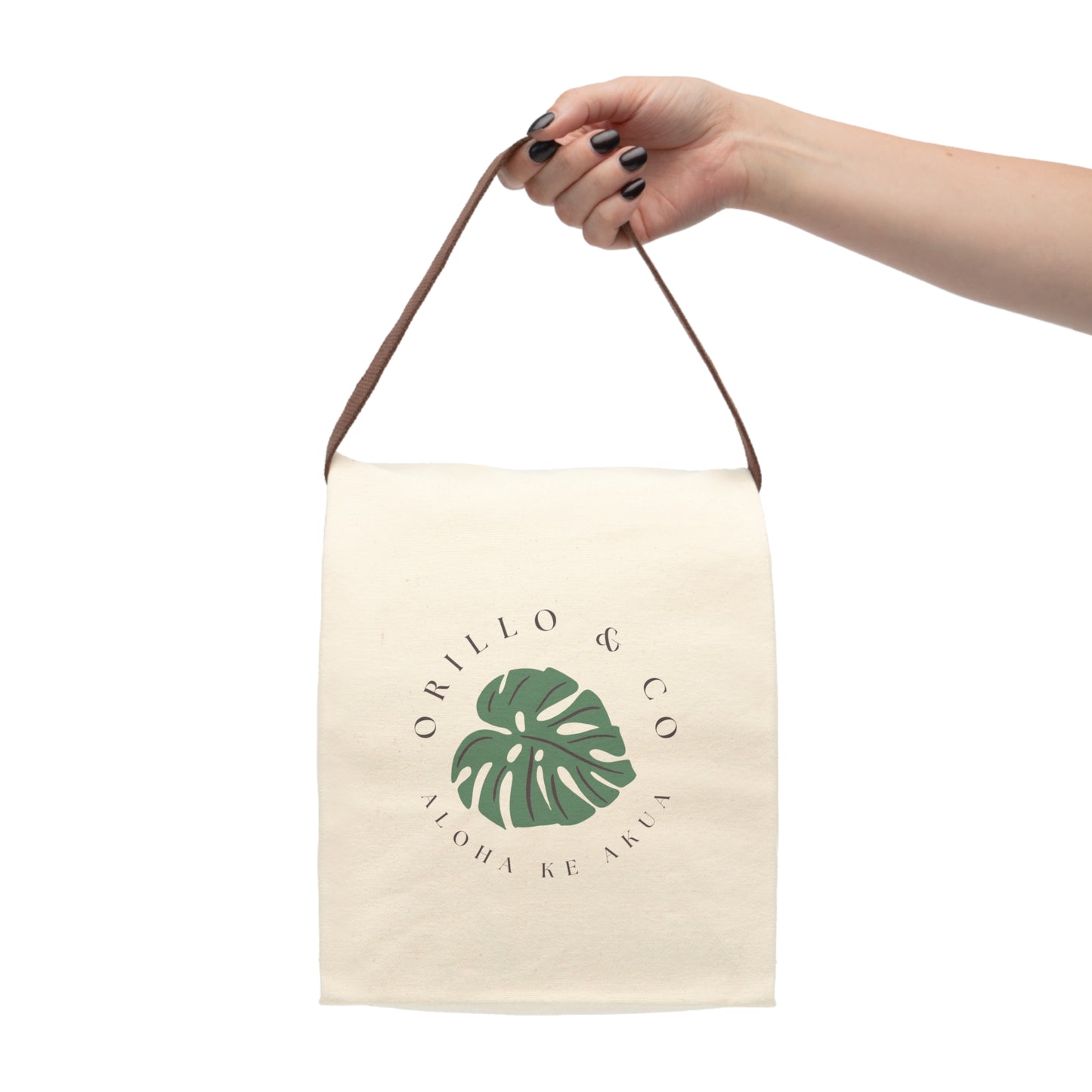 Canvas Lunch Bag With Strap