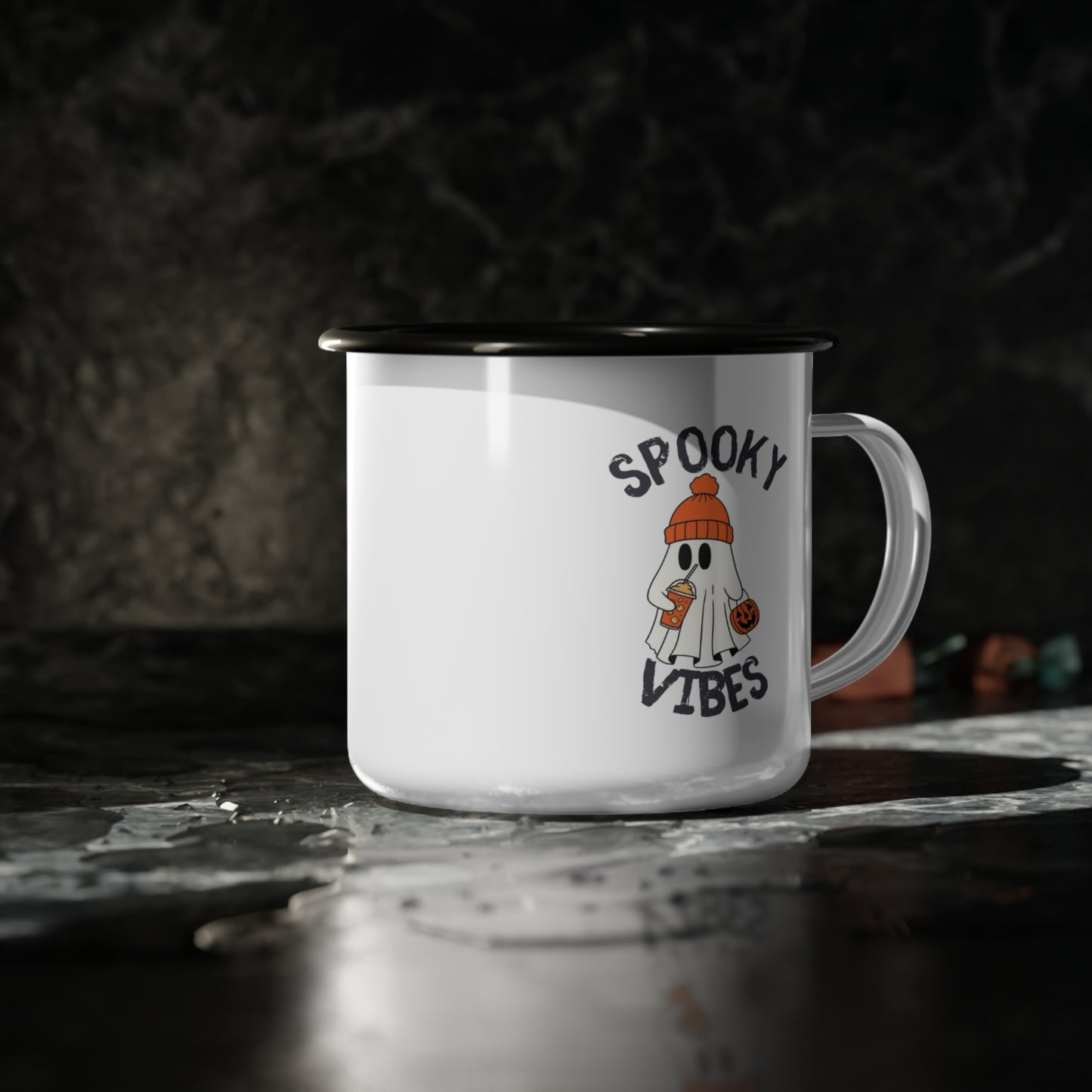 Spooky Vibes Enamel Camp Cup