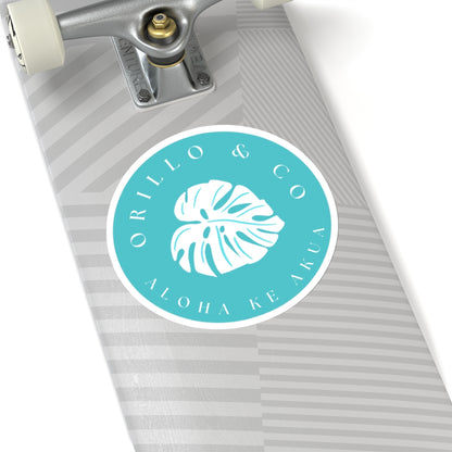 Teal Logo Sticker