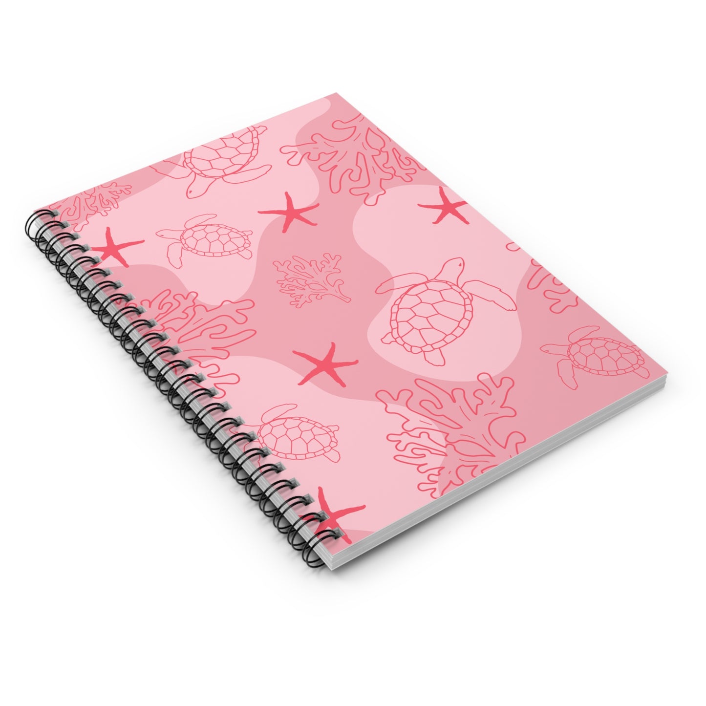 Coral Notebook - Ruled Line