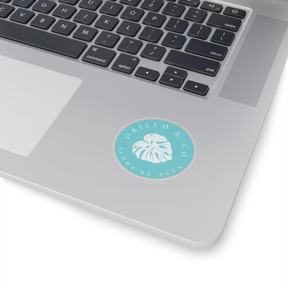 Teal Logo Sticker