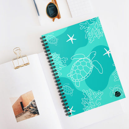 Teal Ocean Spiral Notebook