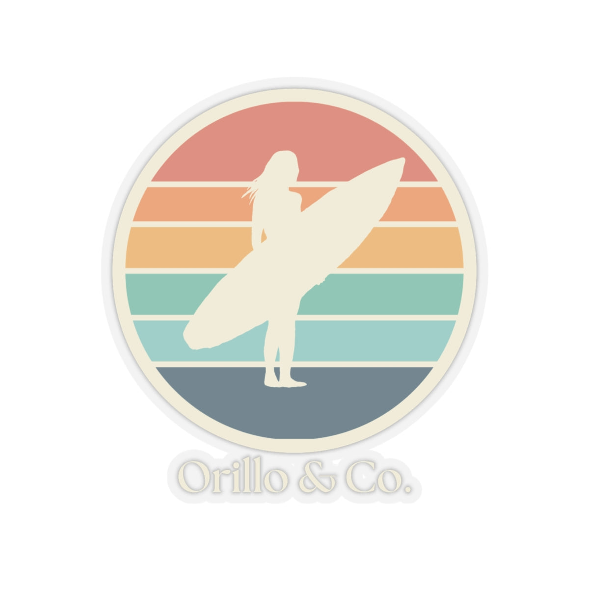 Surfer Girl Sticker