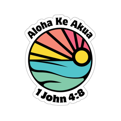 Aloha Ke Akua Sticker