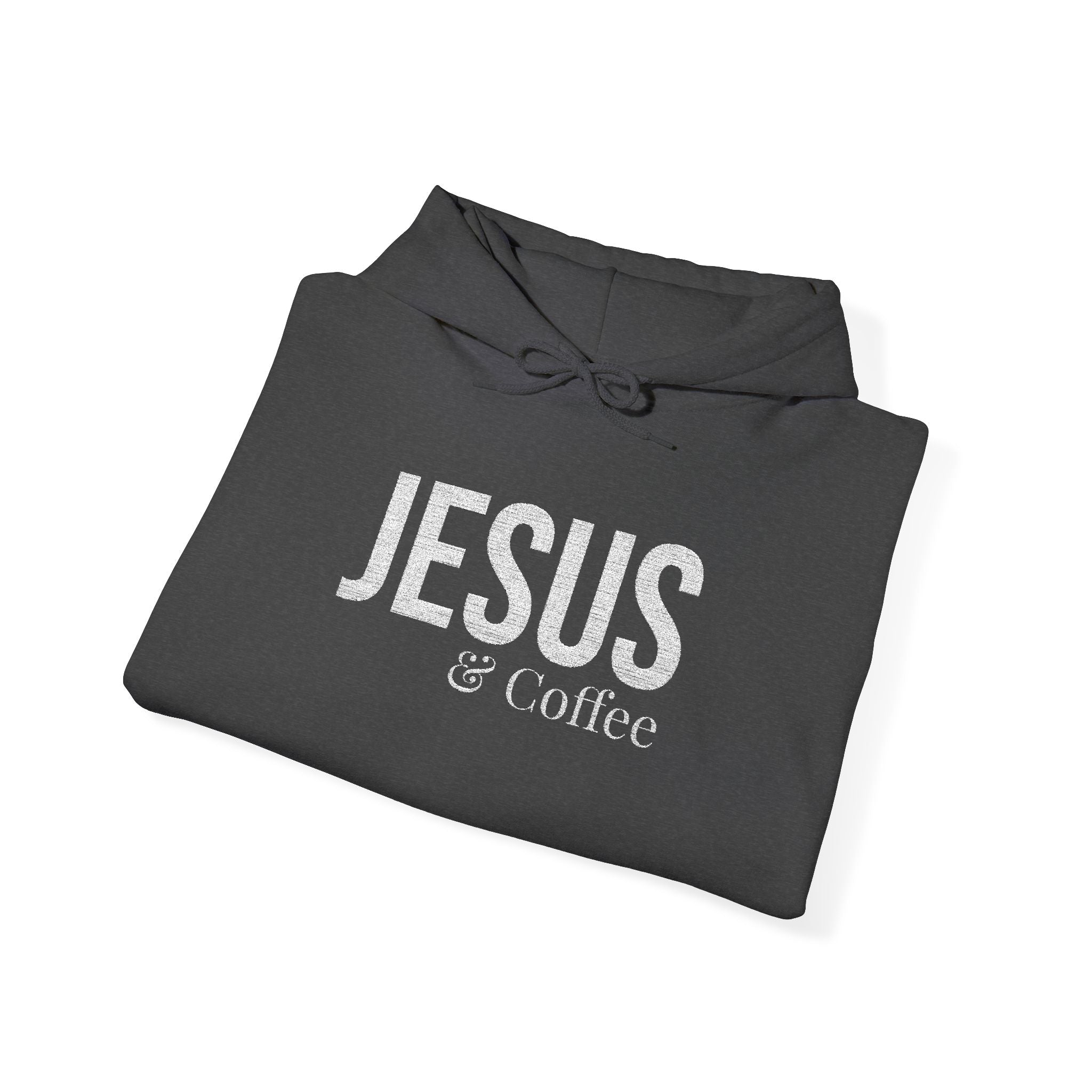 Jesus & Coffee Embroidered Hoodie – OrilloandCo
