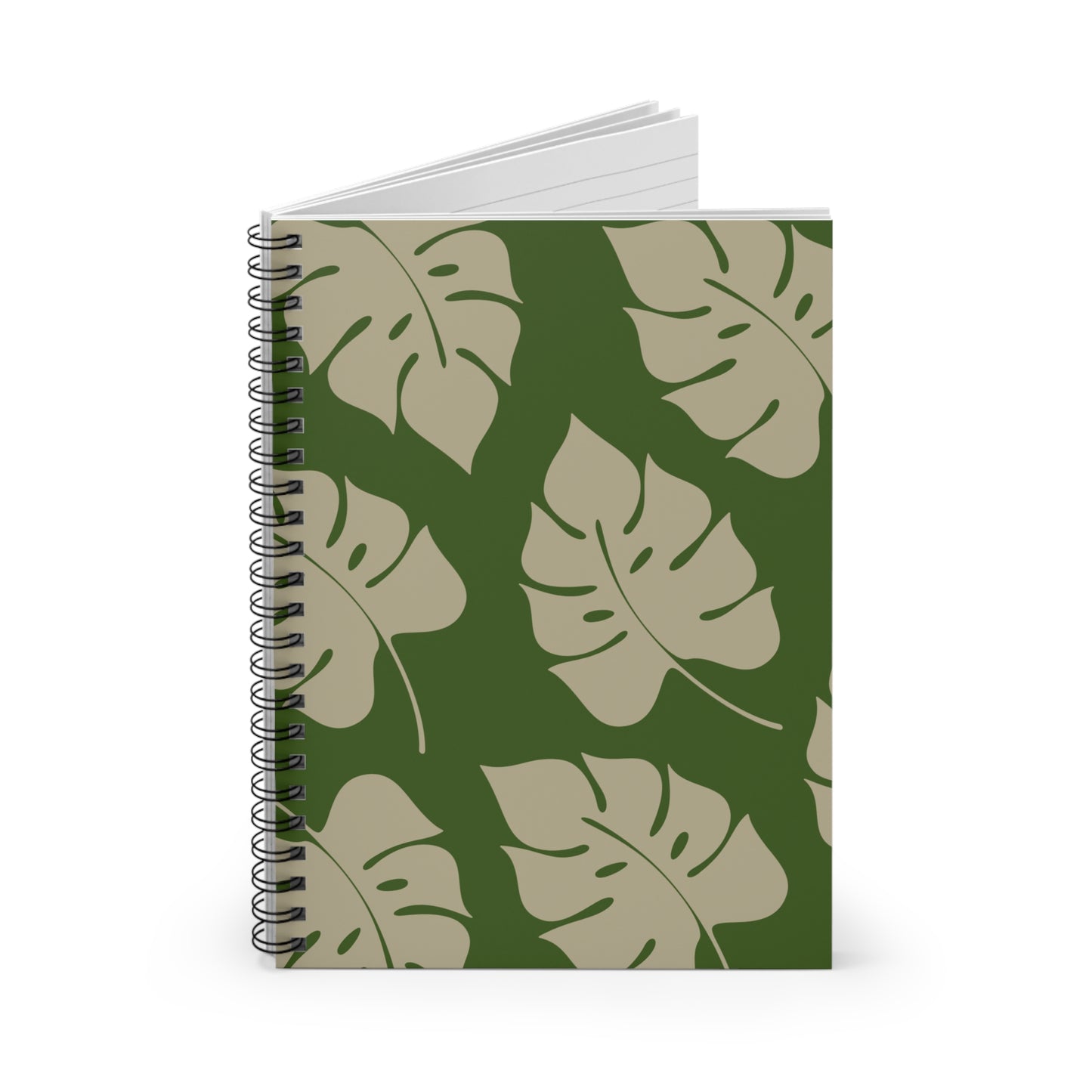 Green Beige Spiral Notebook