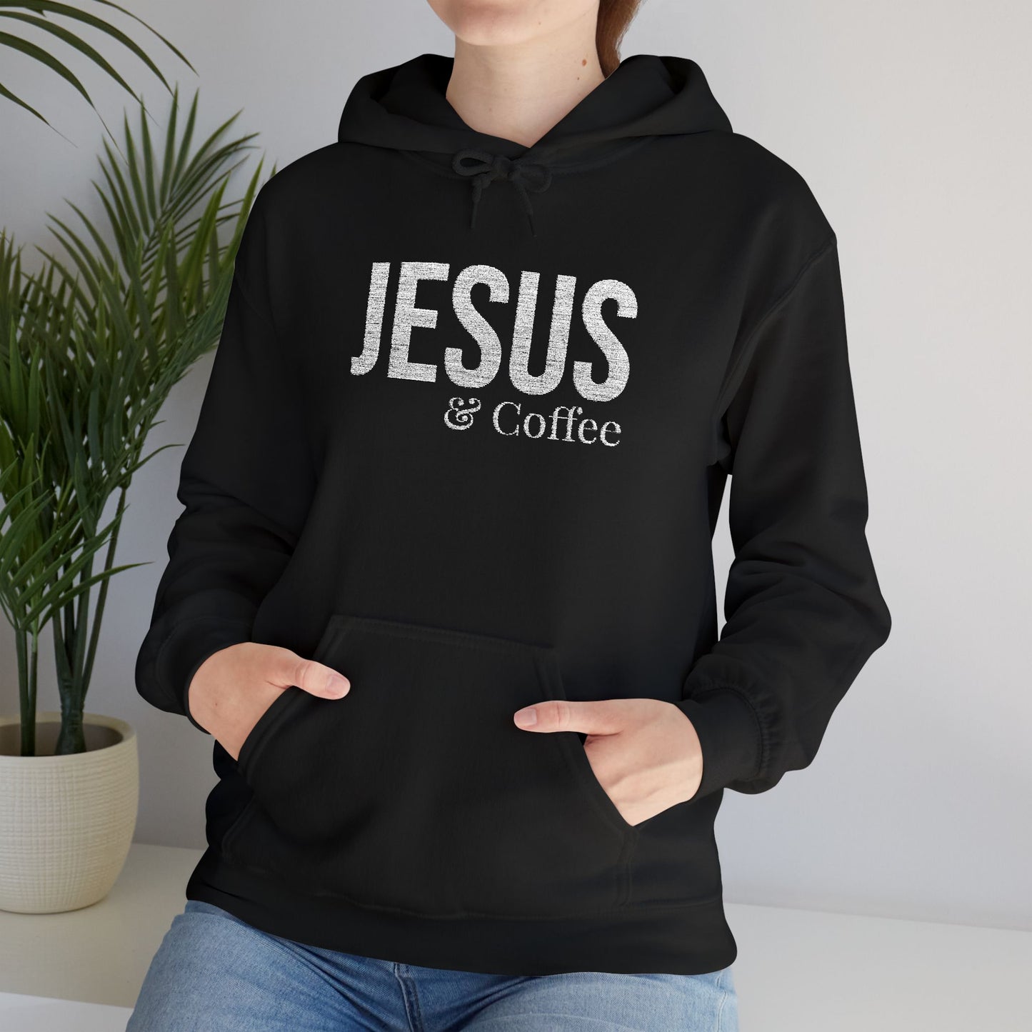 Jesus & Coffee Embroidered Hoodie