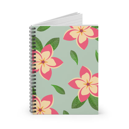 Plumeria Spiral Notebook