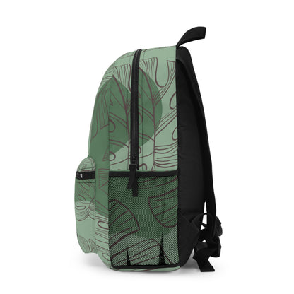 Green Monstera Backpack