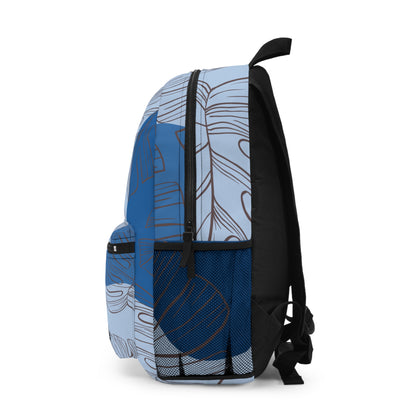 Blue Monstera Backpack