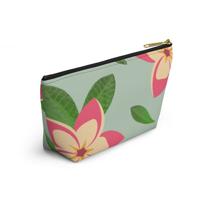 Plumeria Accessory Pouch w T-bottom