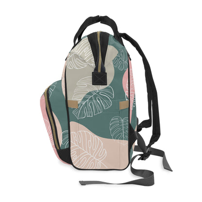 Monstera Diaper Backpack