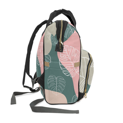 Monstera Diaper Backpack