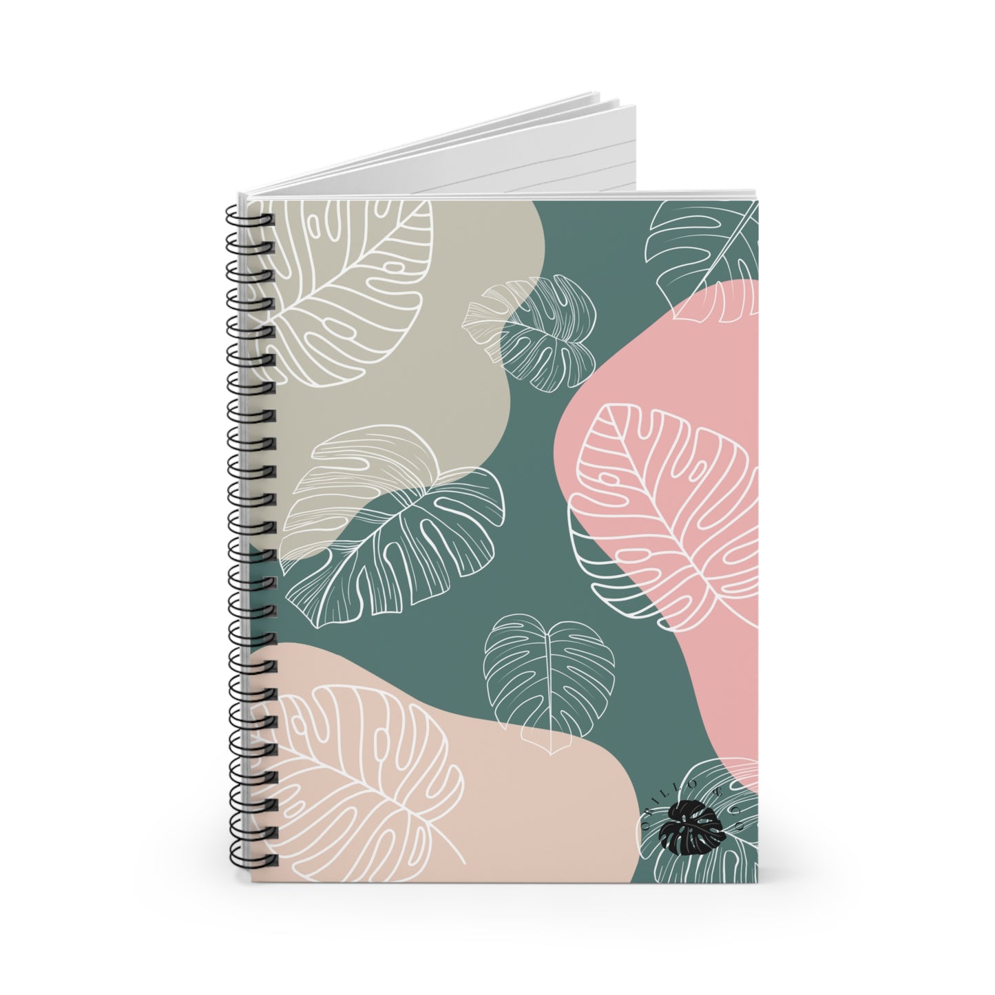 Monstera Spiral Notebook - Ruled Line