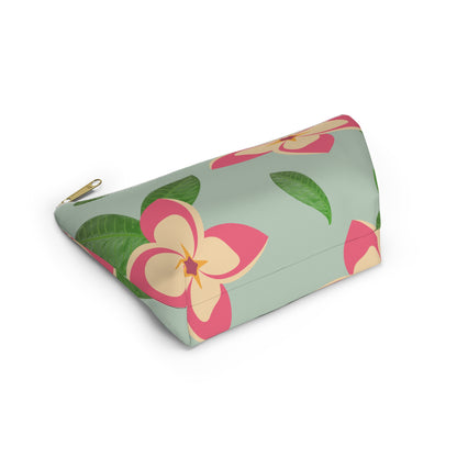 Plumeria Accessory Pouch w T-bottom