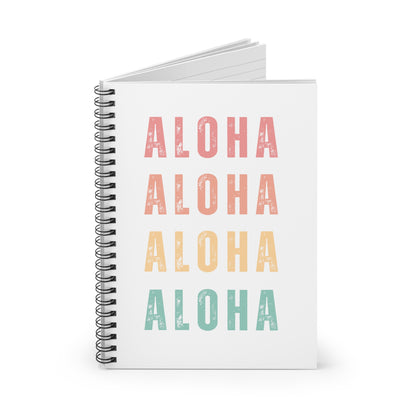 Aloha Spiral Notebook - Ruled Line