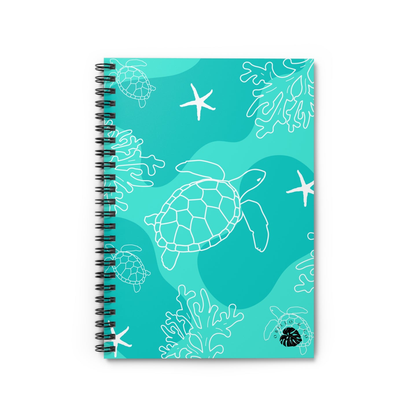 Teal Ocean Spiral Notebook