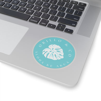 Teal Logo Sticker