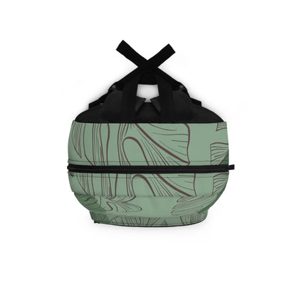 Green Monstera Backpack