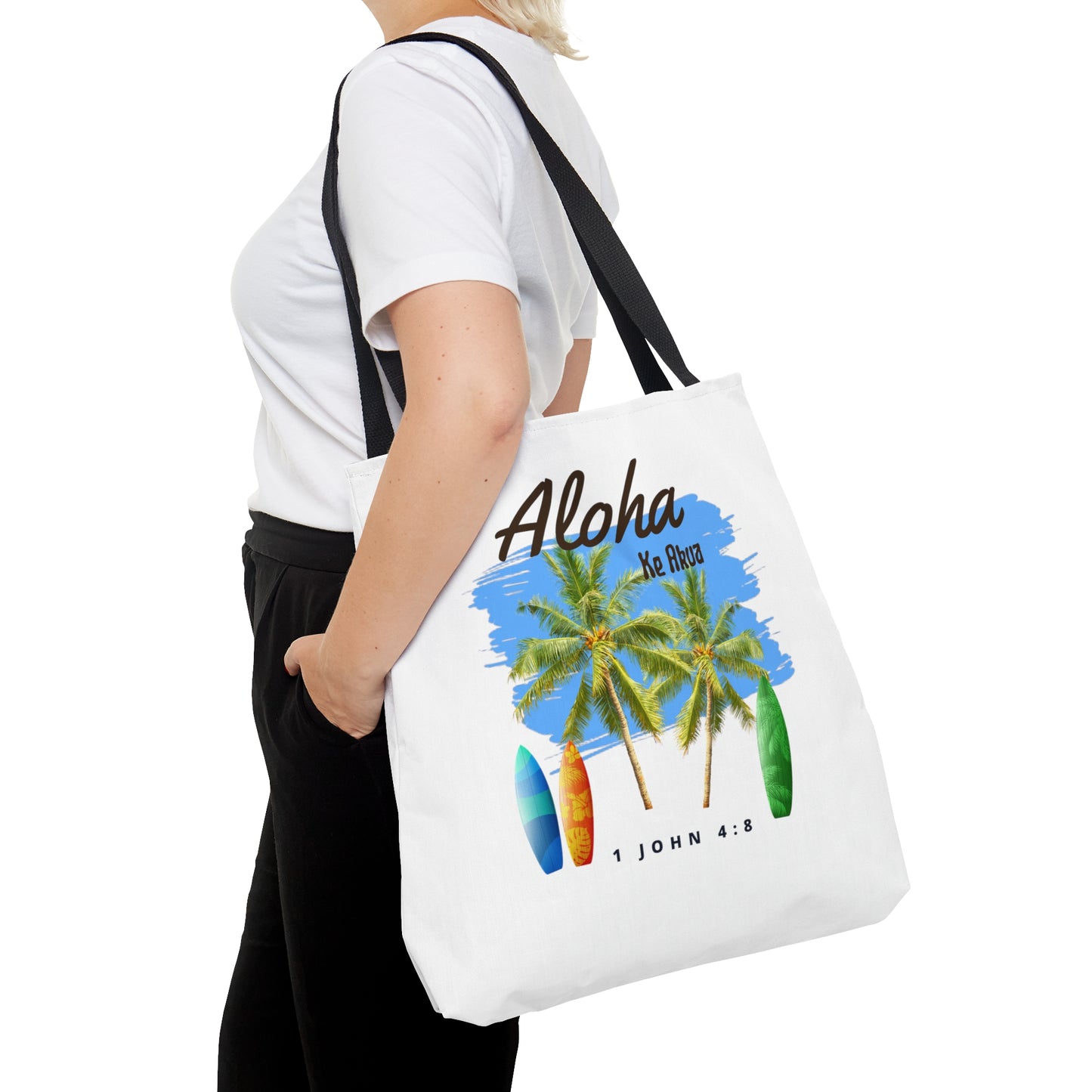 Aloha Ke Akua Surfboards Tote Bag