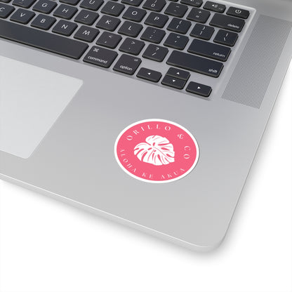 Pink Logo Sticker