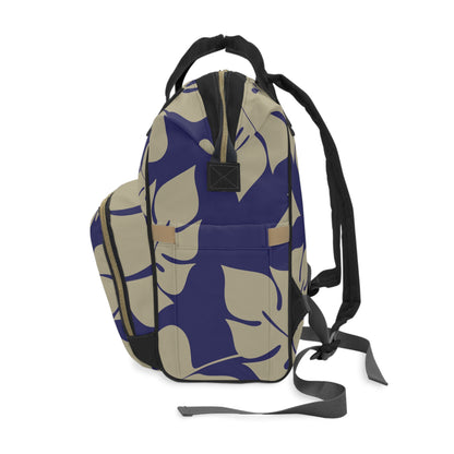 Navy & Beige Diaper Backpack