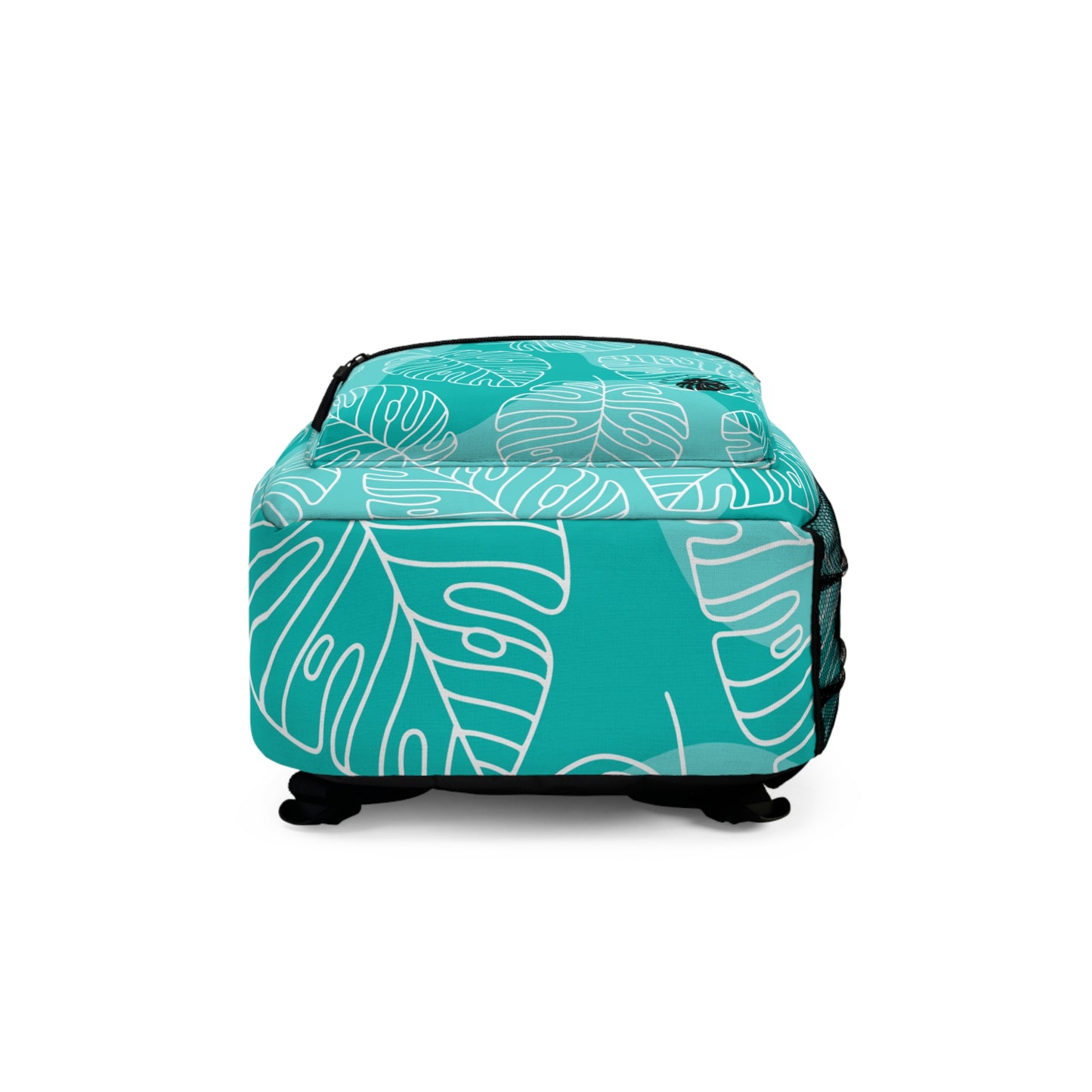 Turquoise Monstera Backpack