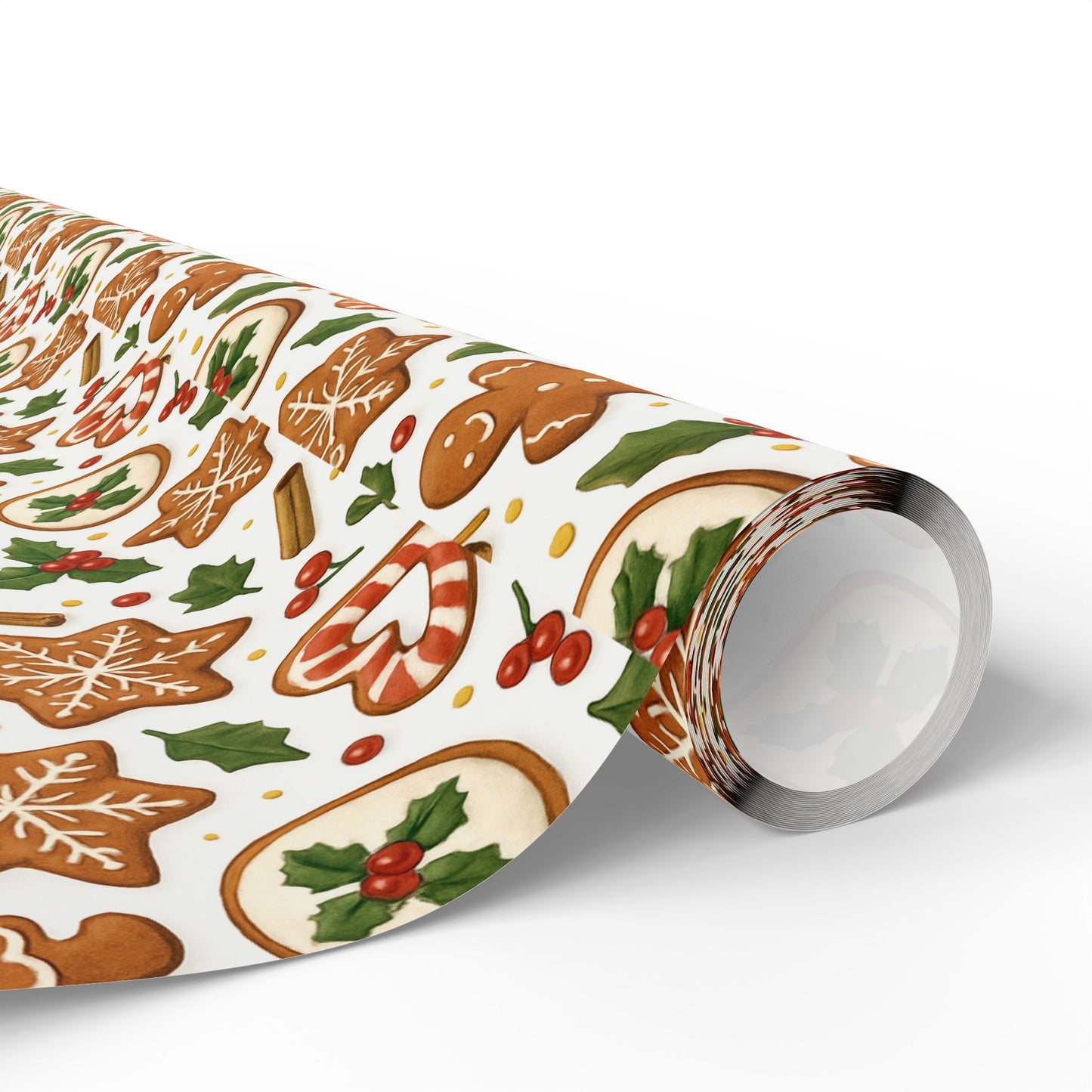 Gingerbread Wrapping Paper for Holidays