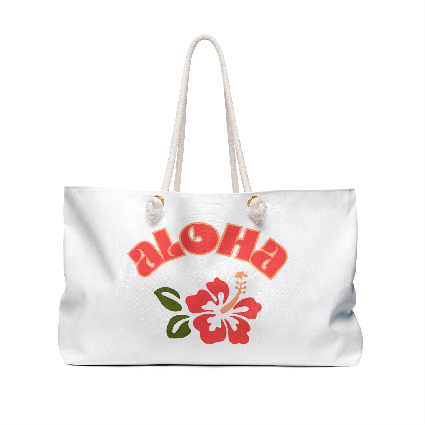 Retro Beach Bag - White