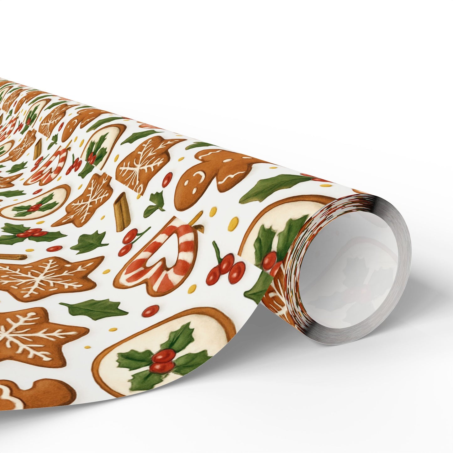 Gingerbread Wrapping Paper for Holidays