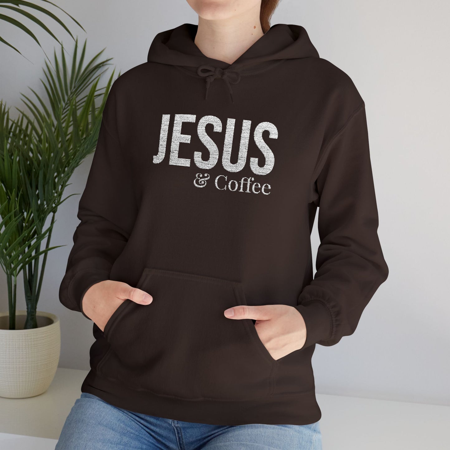 Jesus & Coffee Embroidered Hoodie