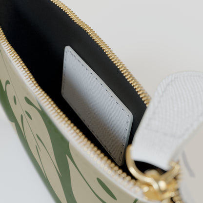 Green & Beige Mini Clutch