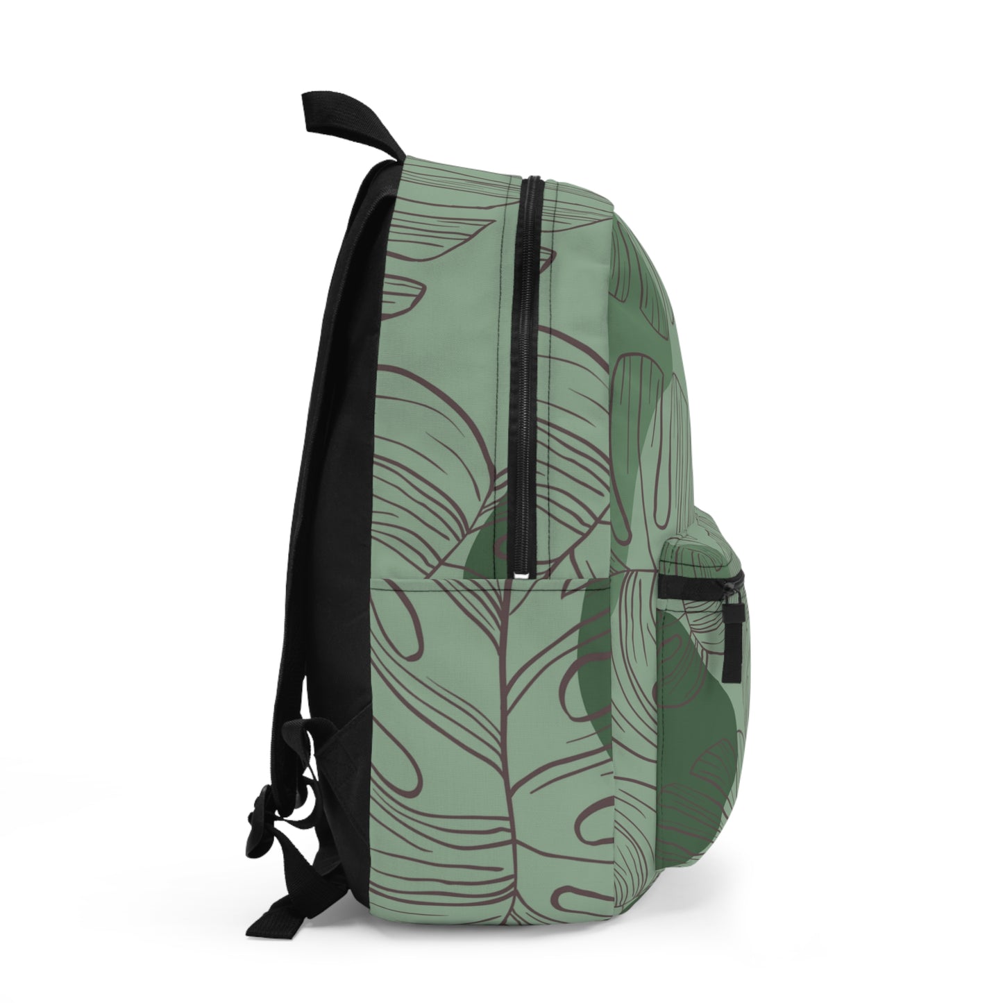 Green Monstera Backpack