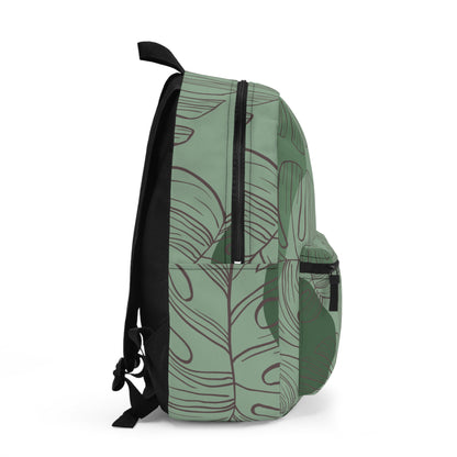 Green Monstera Backpack