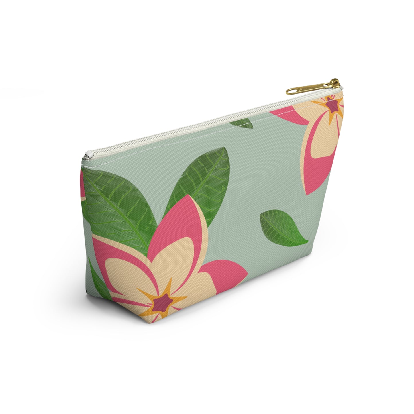 Plumeria Accessory Pouch w T-bottom