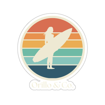 Surfer Girl Sticker