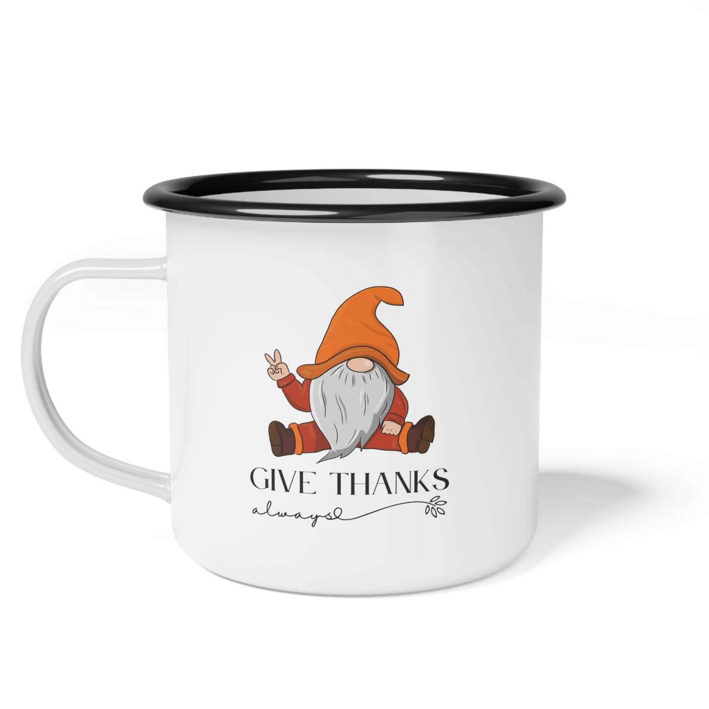 Give Thanks Enamel Camp Cup