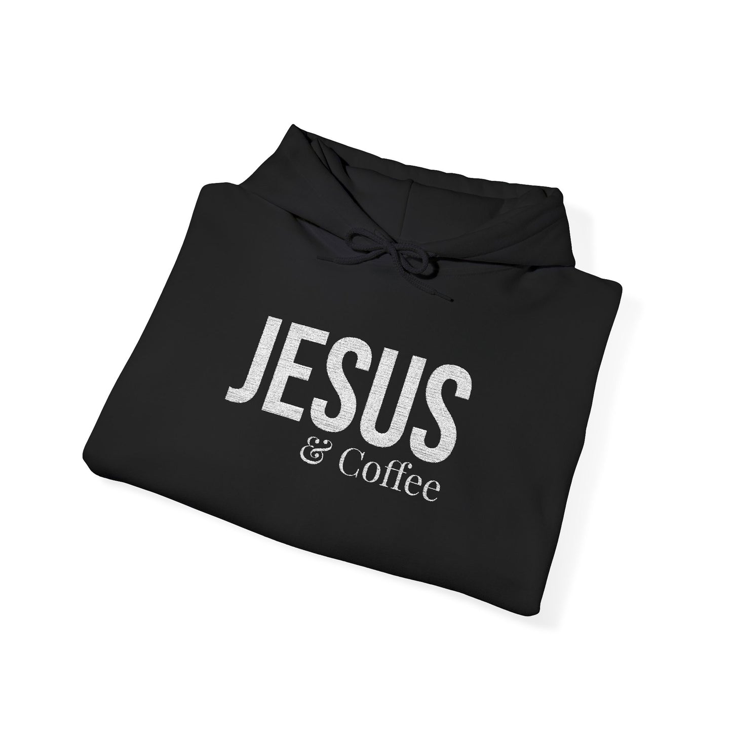 Jesus & Coffee Embroidered Hoodie