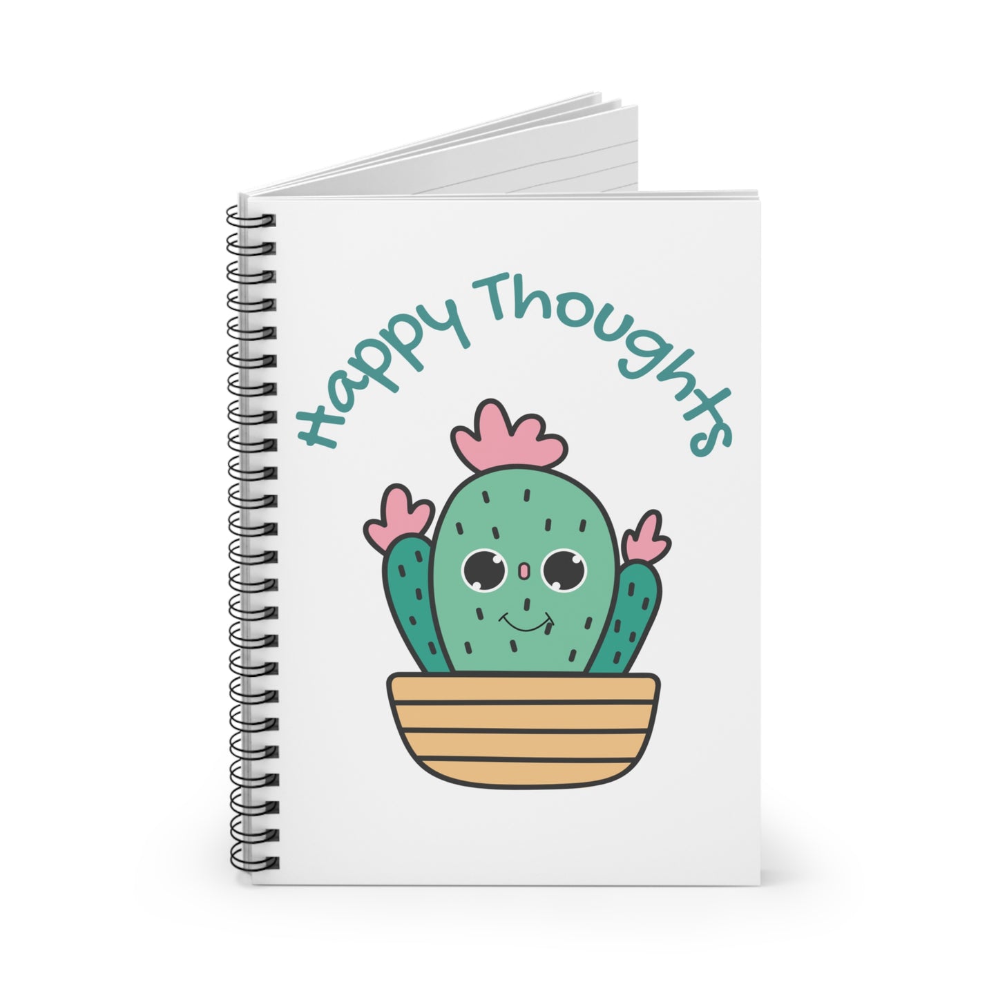 Happy Thoughts Spiral Notebook - Ruled Line