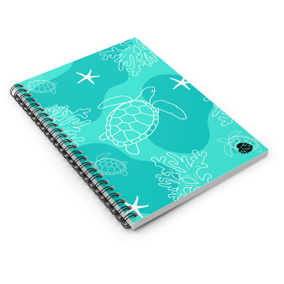 Teal Ocean Spiral Notebook