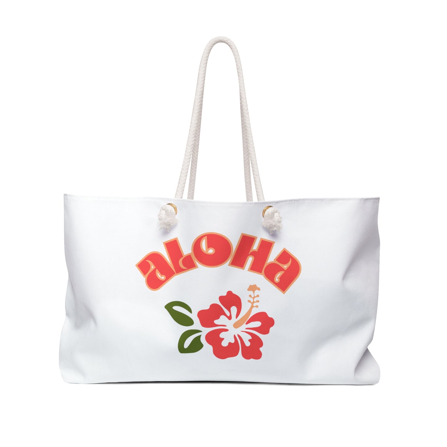 Retro Beach Bag - White