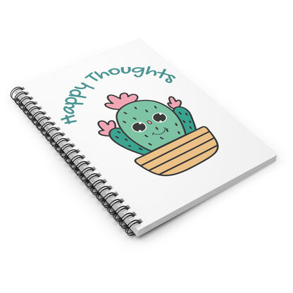 Happy Thoughts Spiral Notebook - Ruled Line