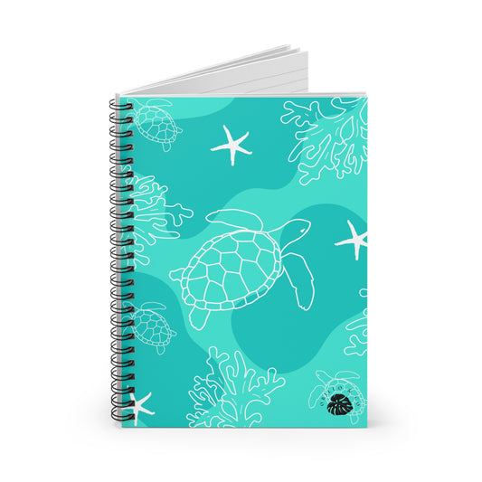 Teal Ocean Spiral Notebook