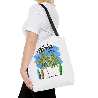 Aloha Ke Akua Surfboards Tote Bag