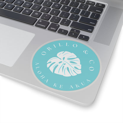 Teal Logo Sticker