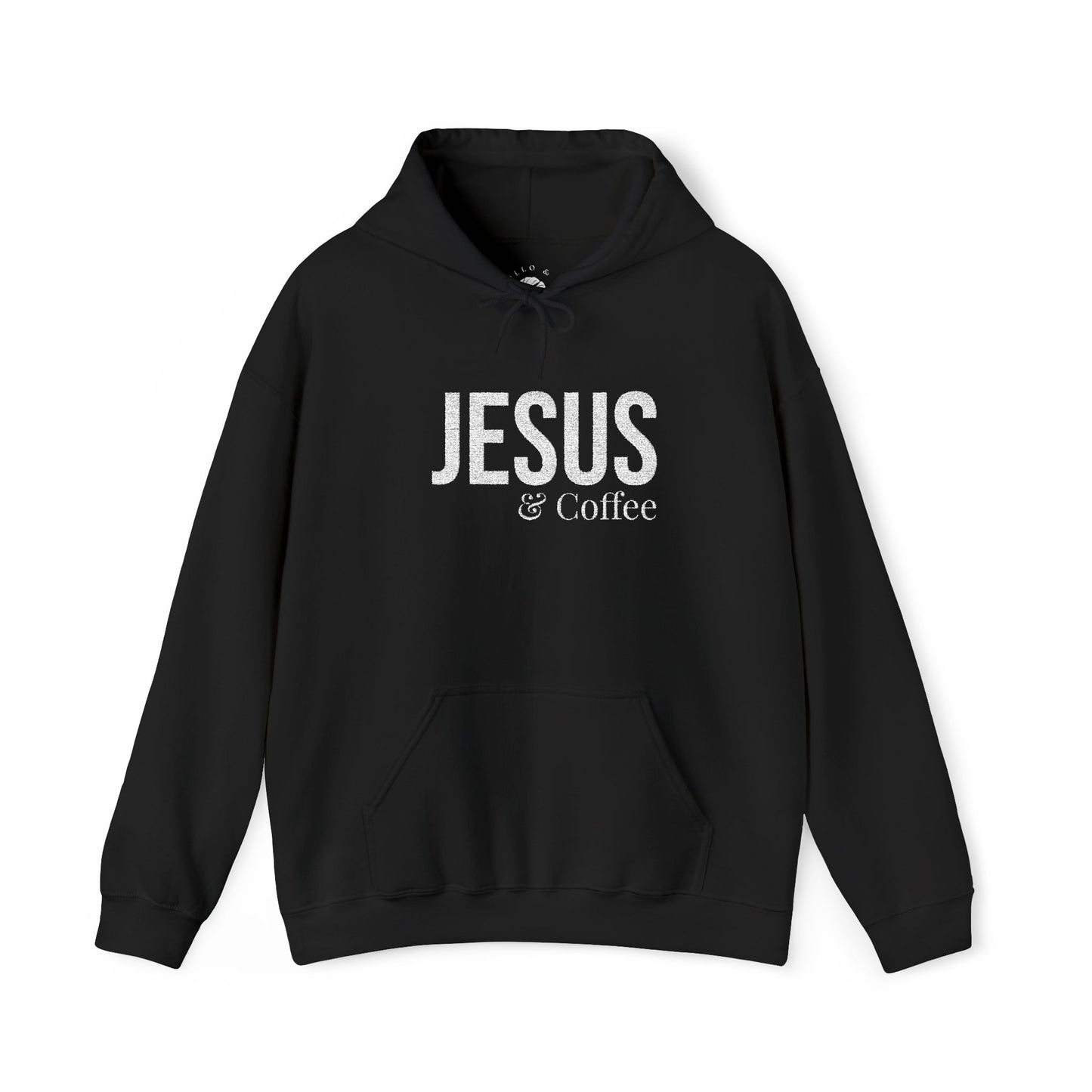 Jesus & Coffee Embroidered Hoodie