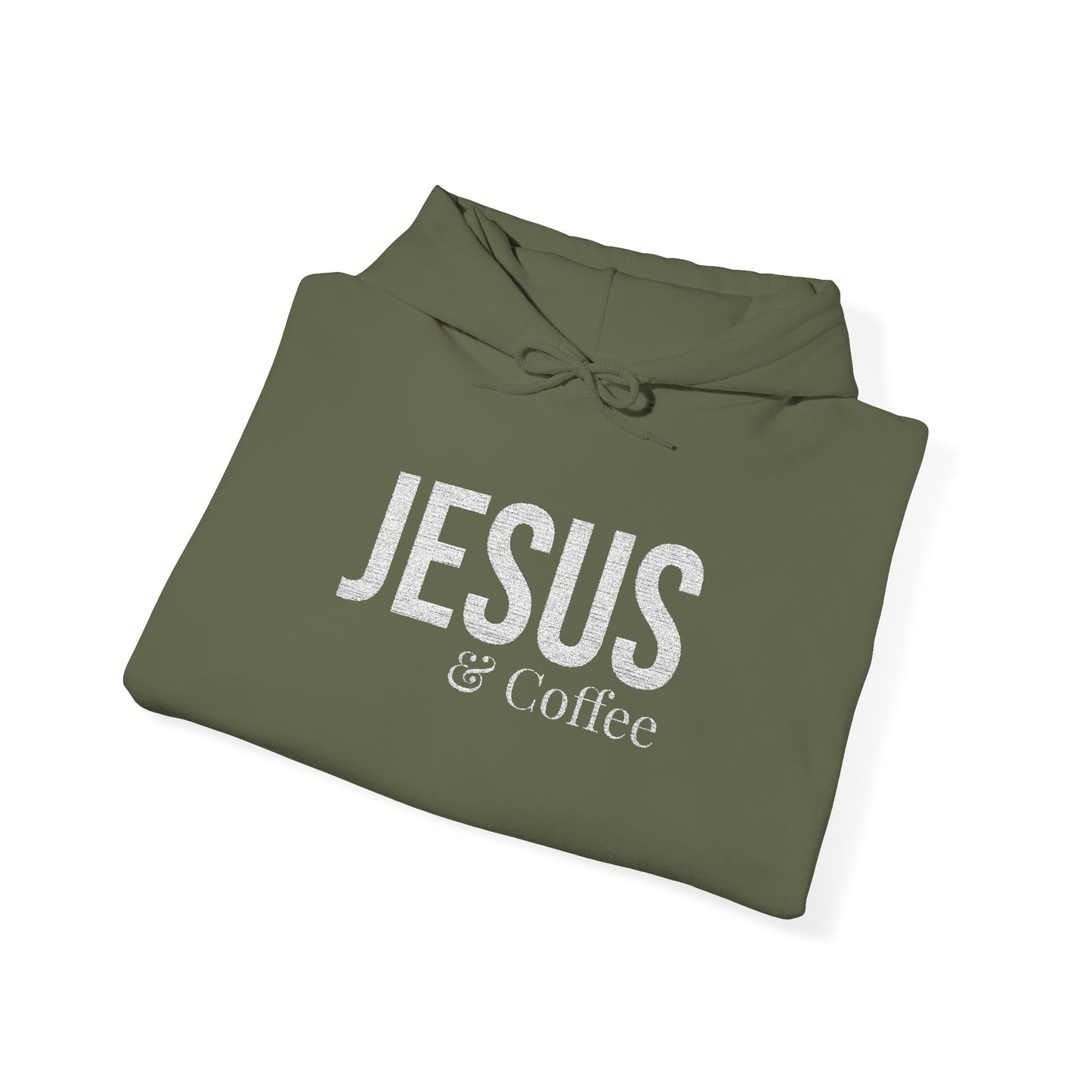 Jesus & Coffee Embroidered Hoodie