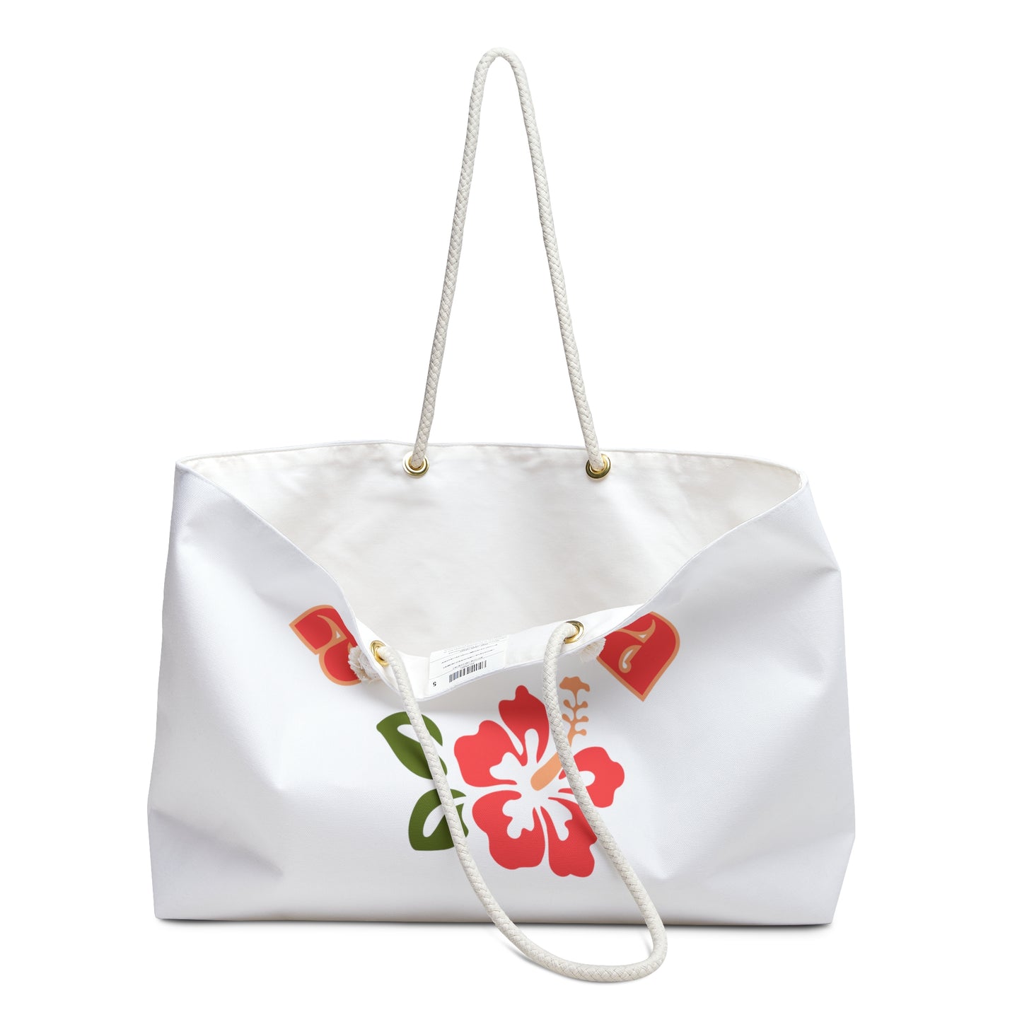 Retro Beach Bag - White