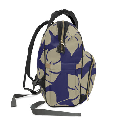 Navy & Beige Diaper Backpack