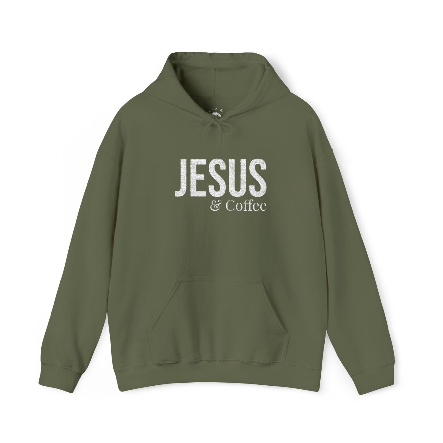 Jesus & Coffee Embroidered Hoodie